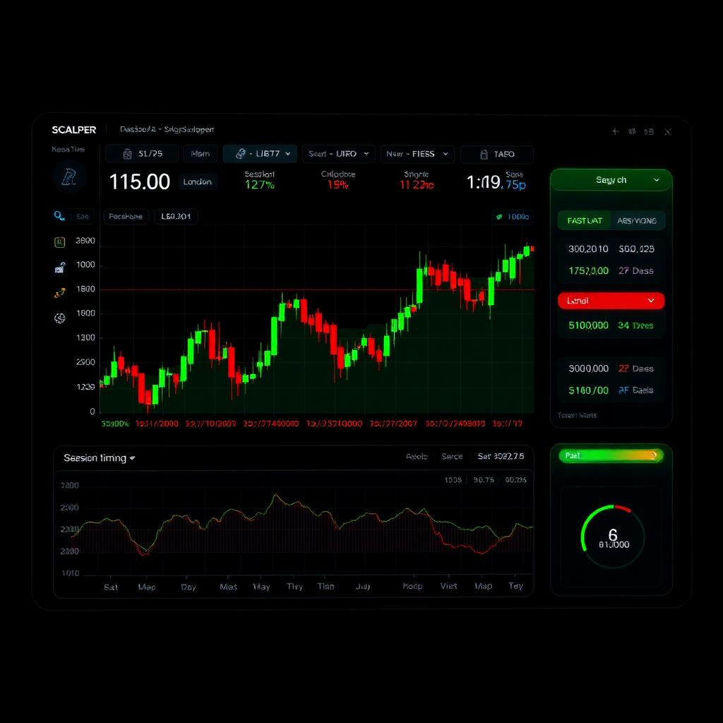 Scalper EA dashboard
